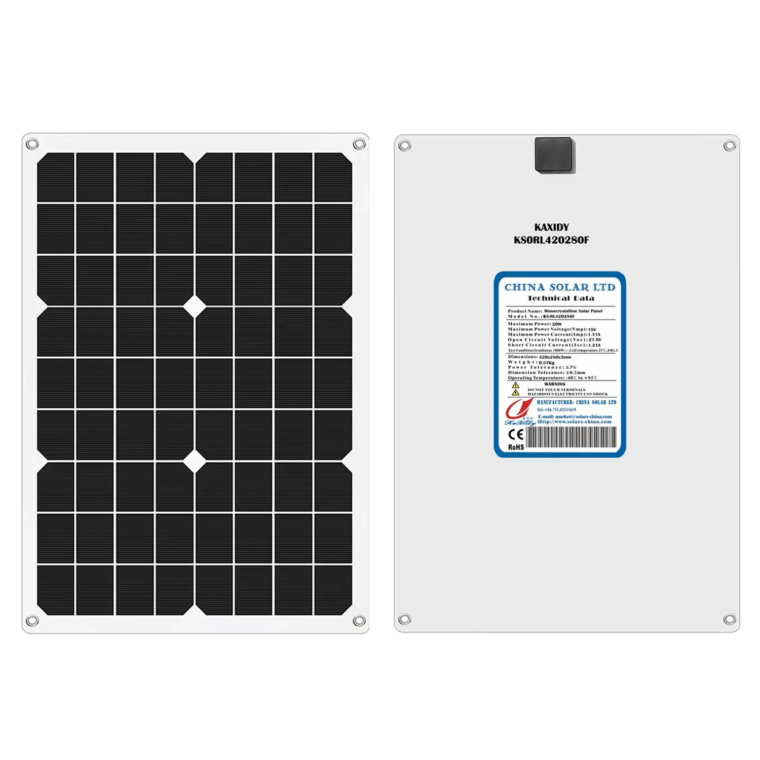 Esnek Güneş Panelleri 20W