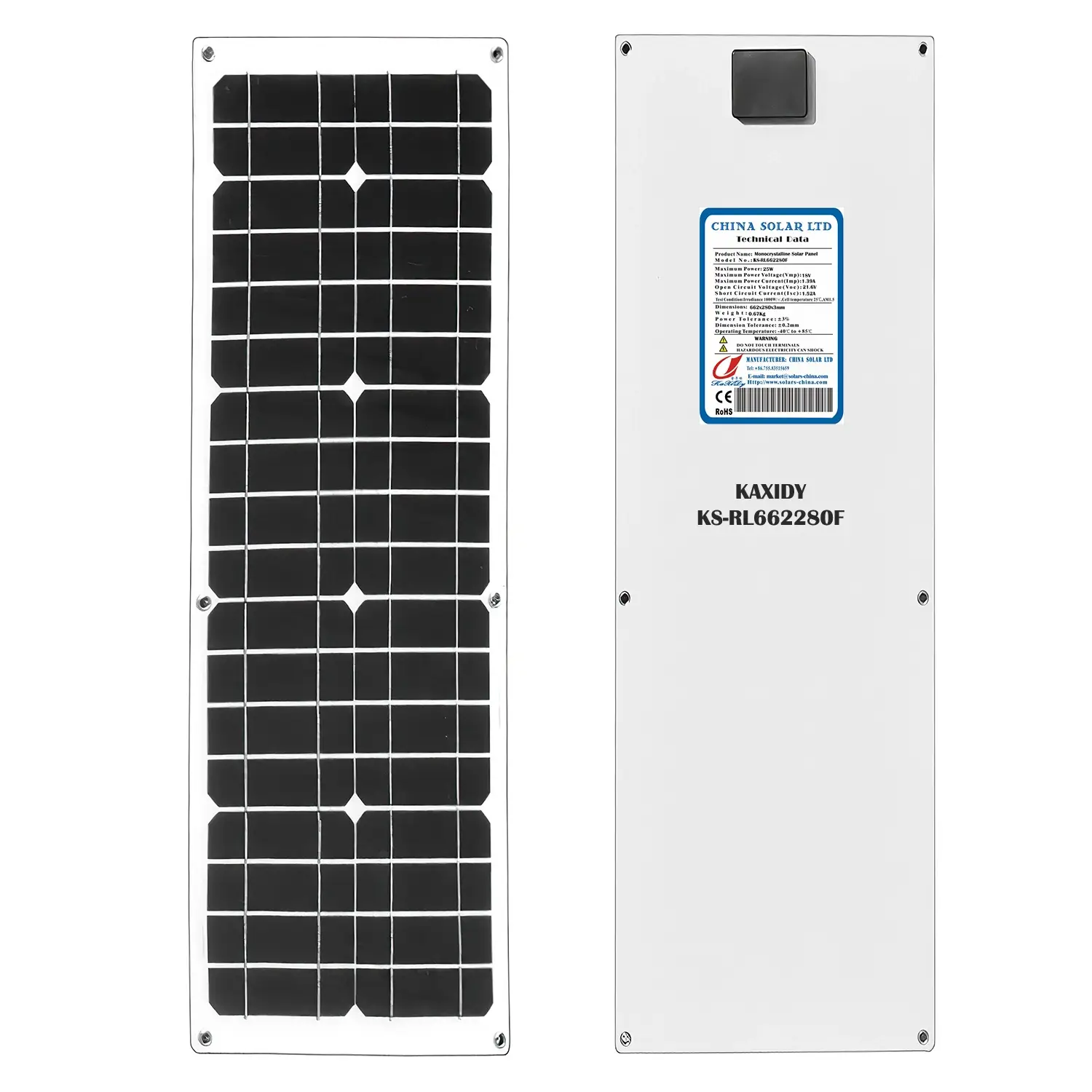 esnek güneş panelleri 25W